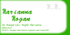 marianna mogan business card