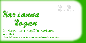 marianna mogan business card